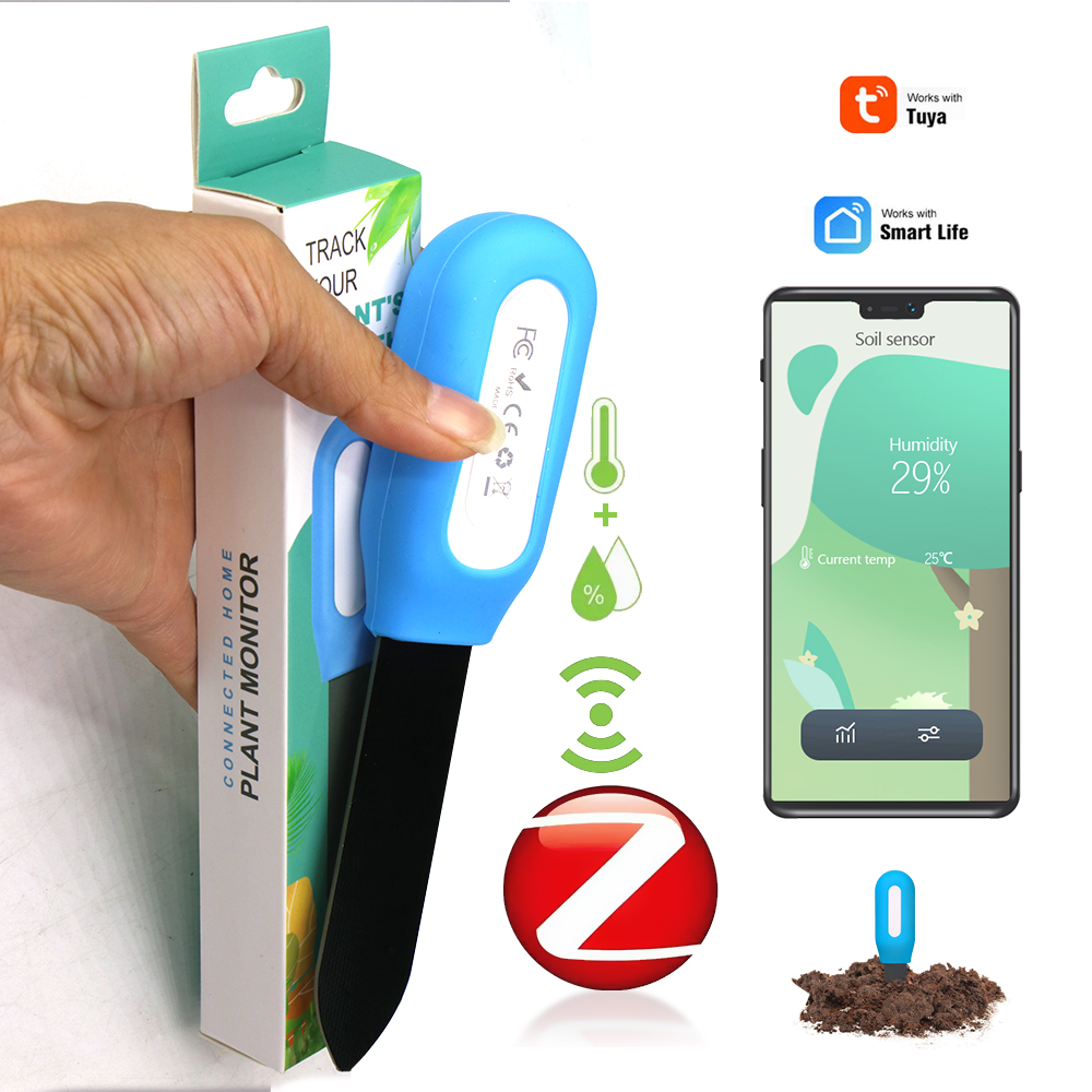 Smart Garden Is - Intelligenter Zigbee-Bodensensor für Haus, Garten, Gewächshaus,
