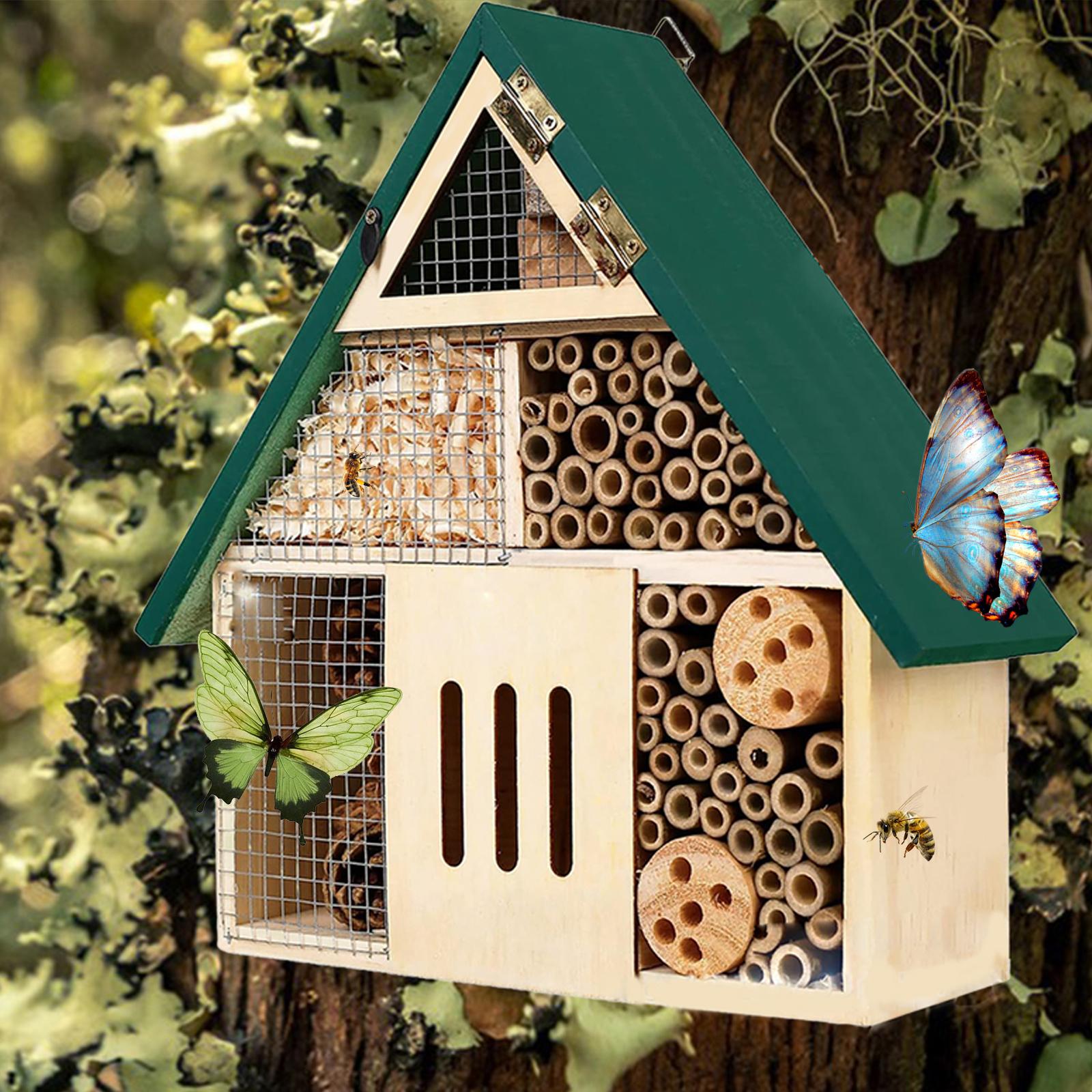 Insect Hotel Wood - Outdoor Holz Insektenhaus Biene Hotel Käfer