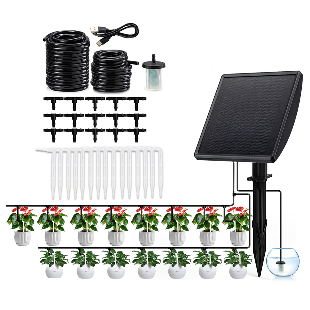 Smart Garden Is - Solarbetriebene automatische Tropfbewässerungspumpe, intelligentes Bewässerungssystem für
