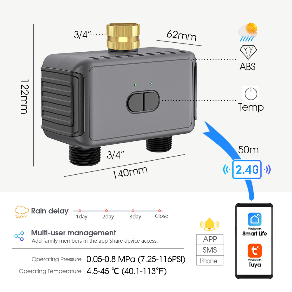 Tuya 2-Wege WLAN-Timer Sprühsy – Smart Garden System Bewertung und Preis