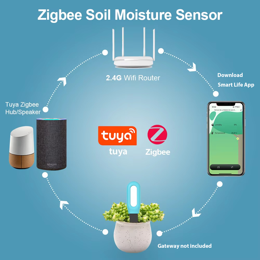 Tuya Zigbee Bodensensor Feucht – Smart Garden Moisture Sensor Bewertung und Preis